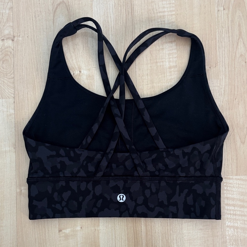 lululemon athletica Black Patterned Sports Bra